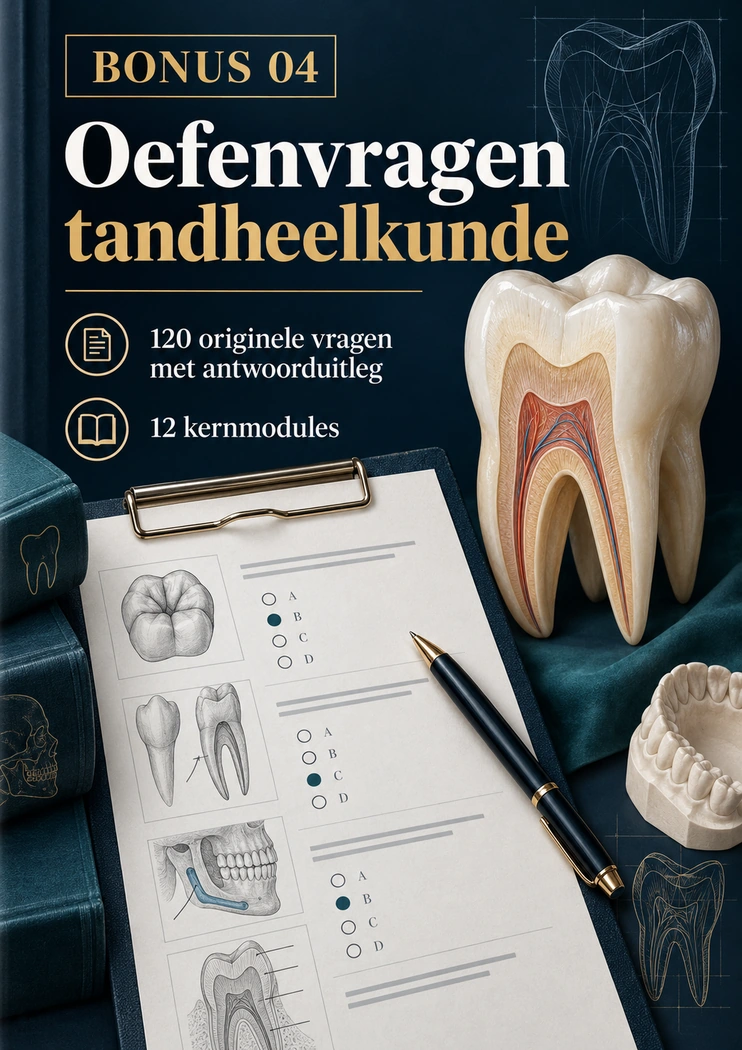Omslag: Oefenvragen tandheelkunde met uitleg