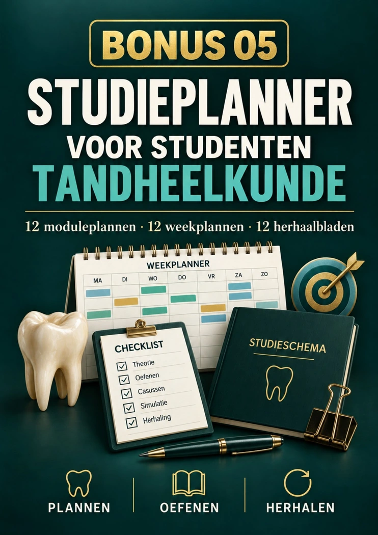 Omslag: Studieplanner tandheelkunde