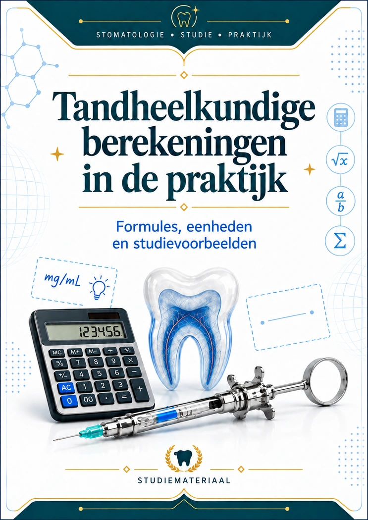 Omslag: Tandheelkundige berekeningen in de praktijk